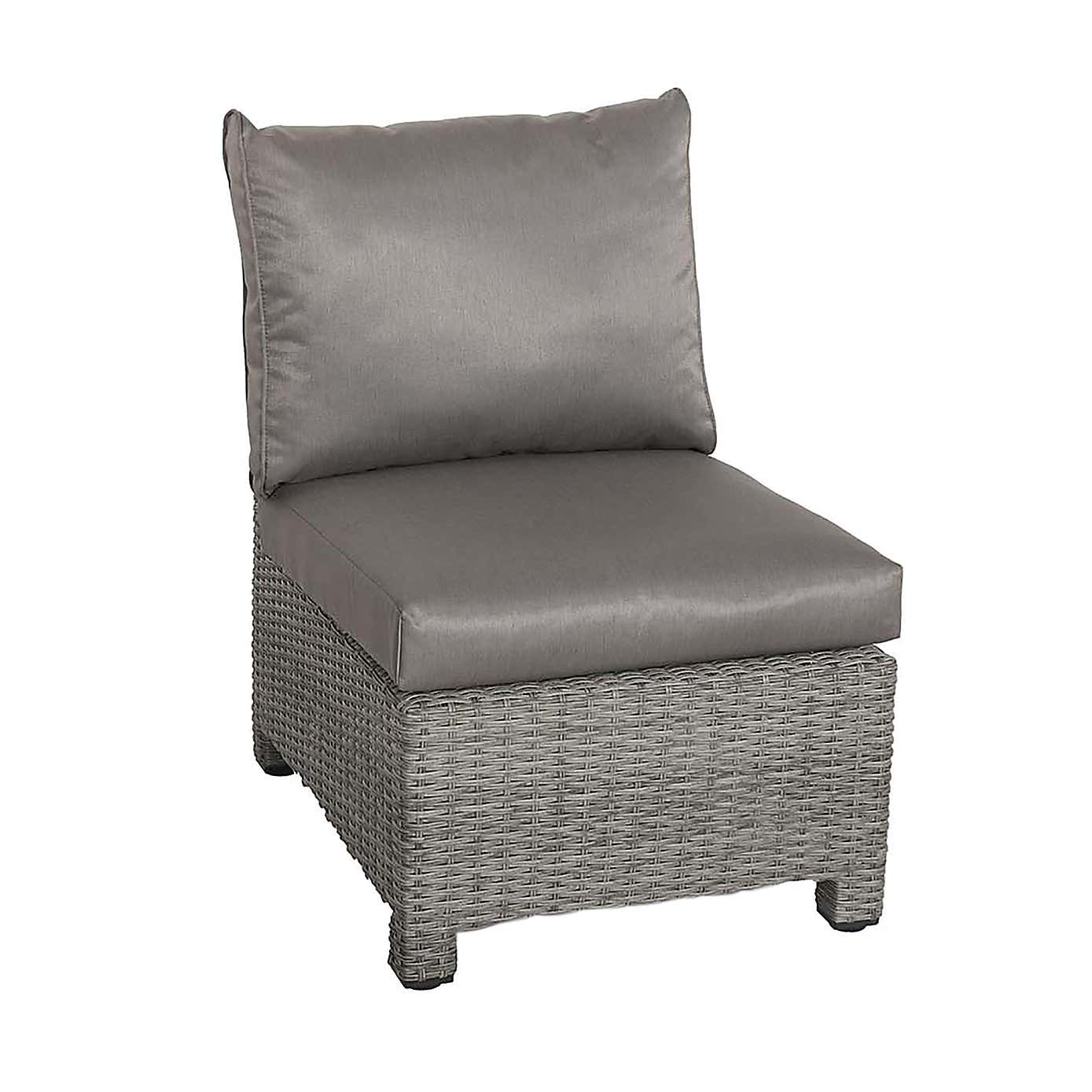 Paris 7 Piece Deluxe Modular Corner Dining Set with Square Firepit