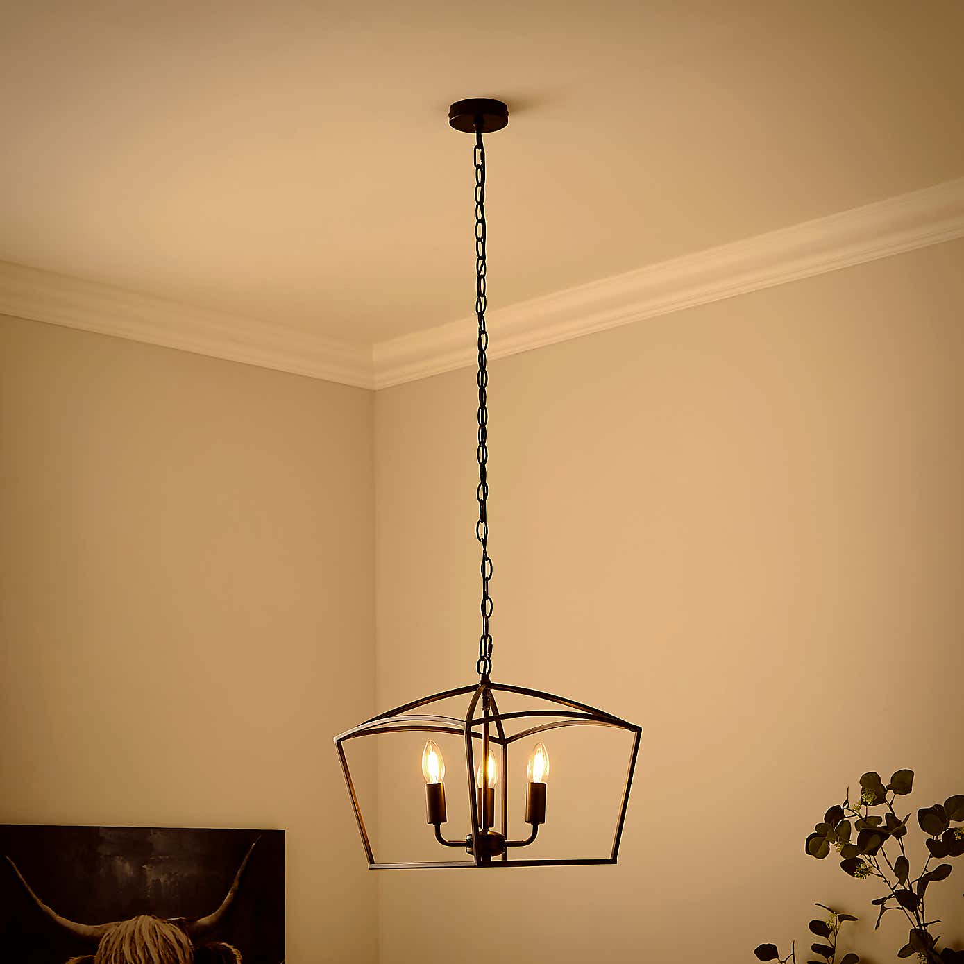 Orlando Industrial 3 Light Adjustable Pendant Light