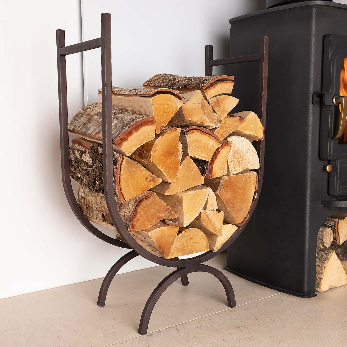 Snug - Fireside Rosewood Iron Firewood Holder