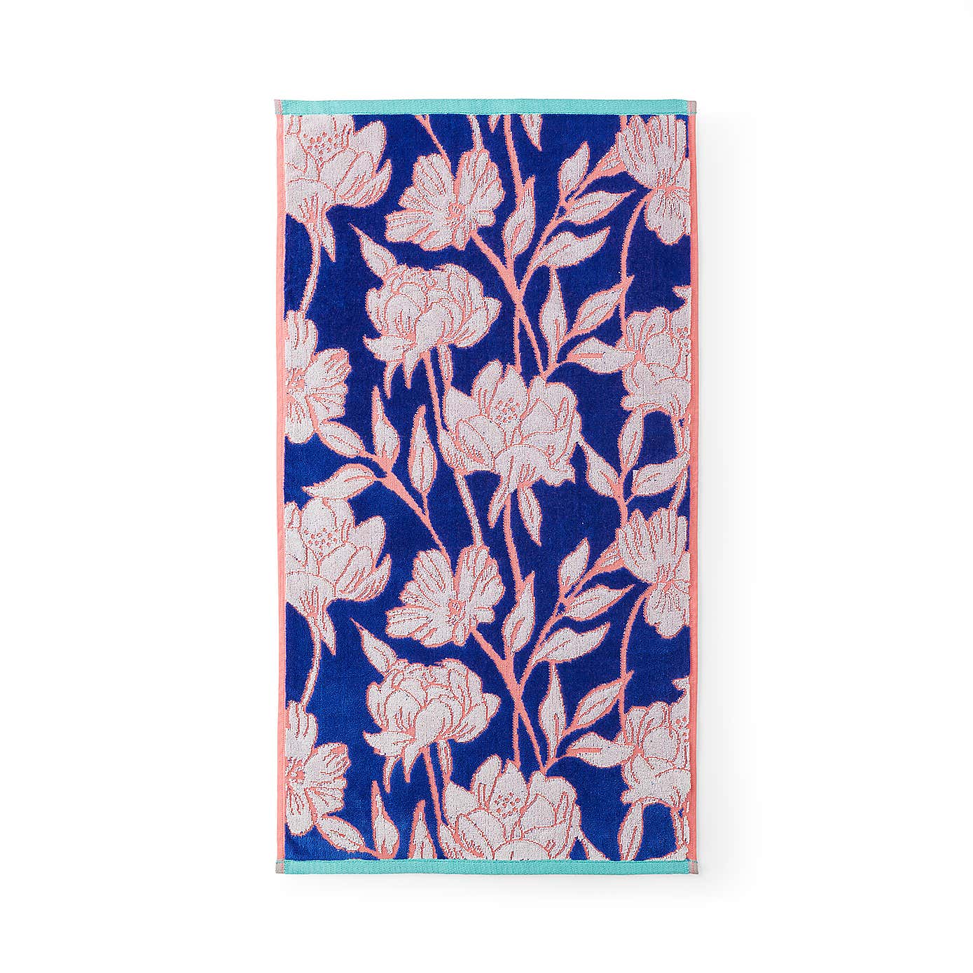 Sophie Robinson Tree Peony Cotton Towel