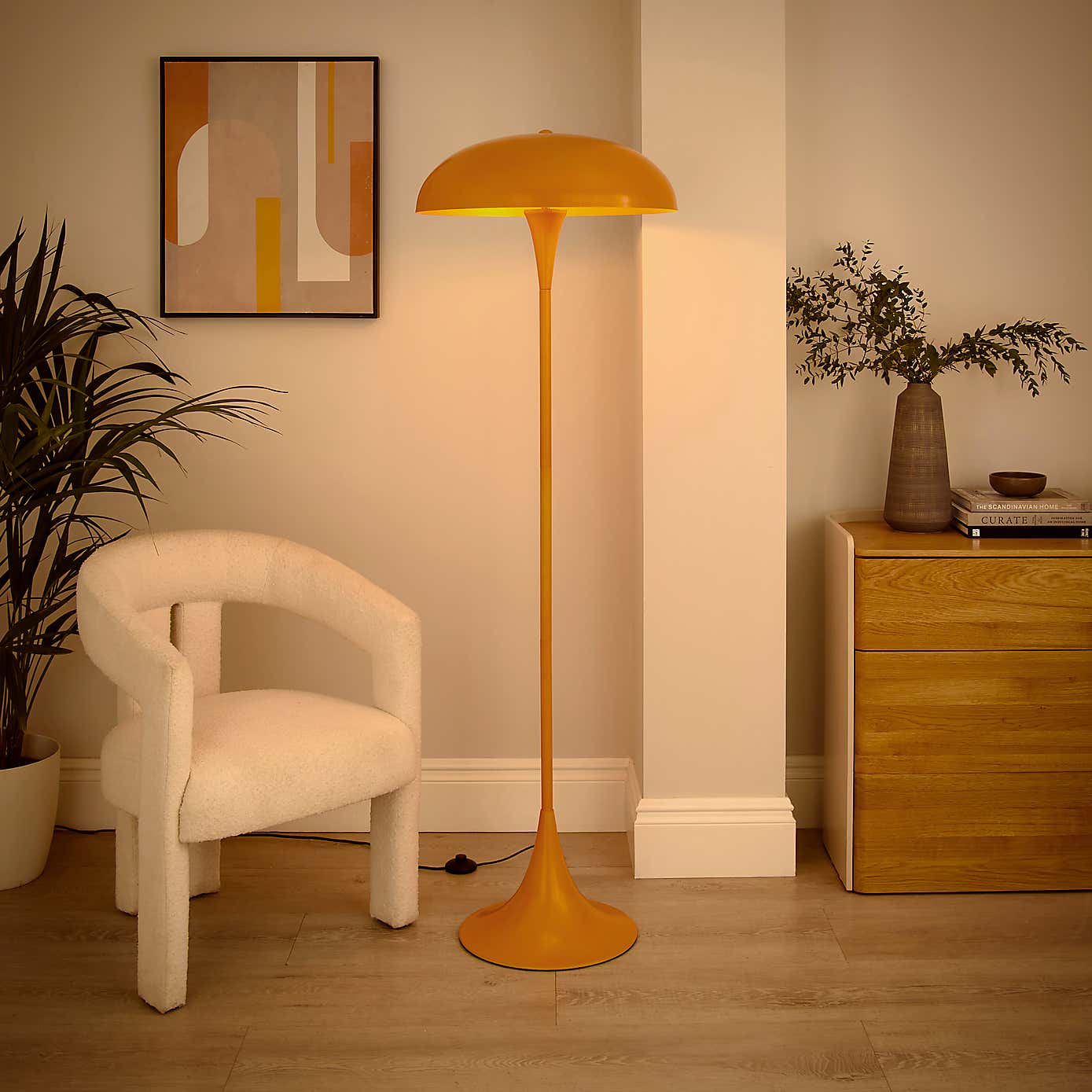 Elements Lennon Industrial 2 Light Floor Lamp
