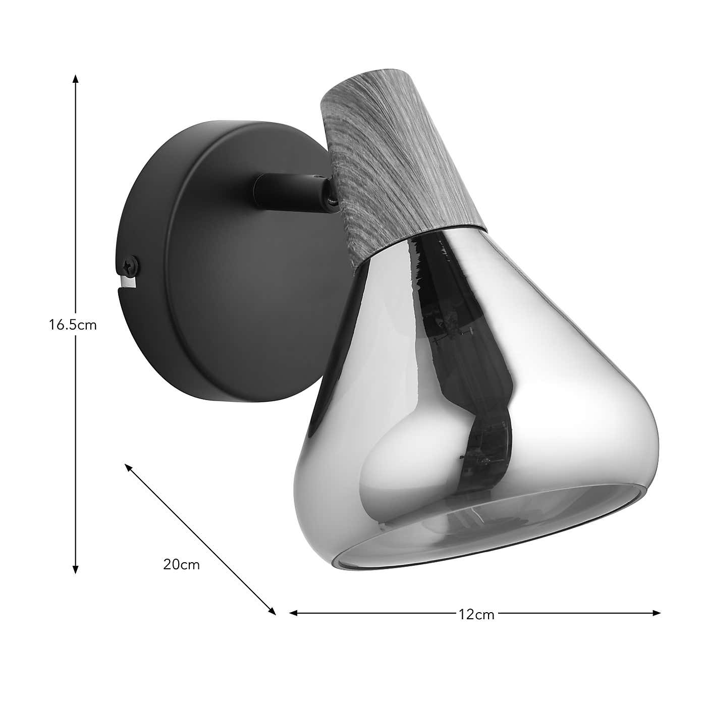 Wolston Bathroom Adjustable Wall Light