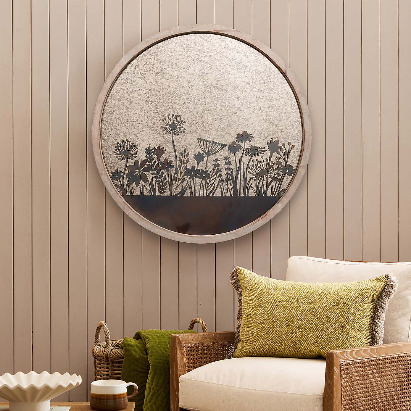 Voyage Maison Fleure et Faune Round Wall Art