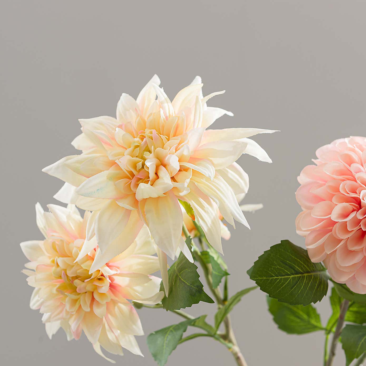 Artificial Peach Dahlia Letterbox Bouquet