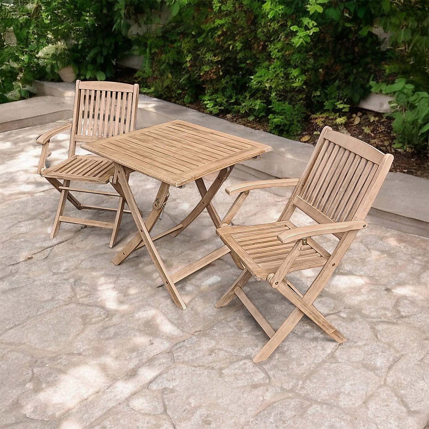 A.Mir London Square Folding Outdoor Bistro Set