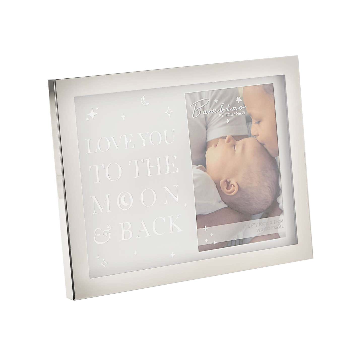 Bambino Love You to the Moon & Back Silver Plated Photo Frame