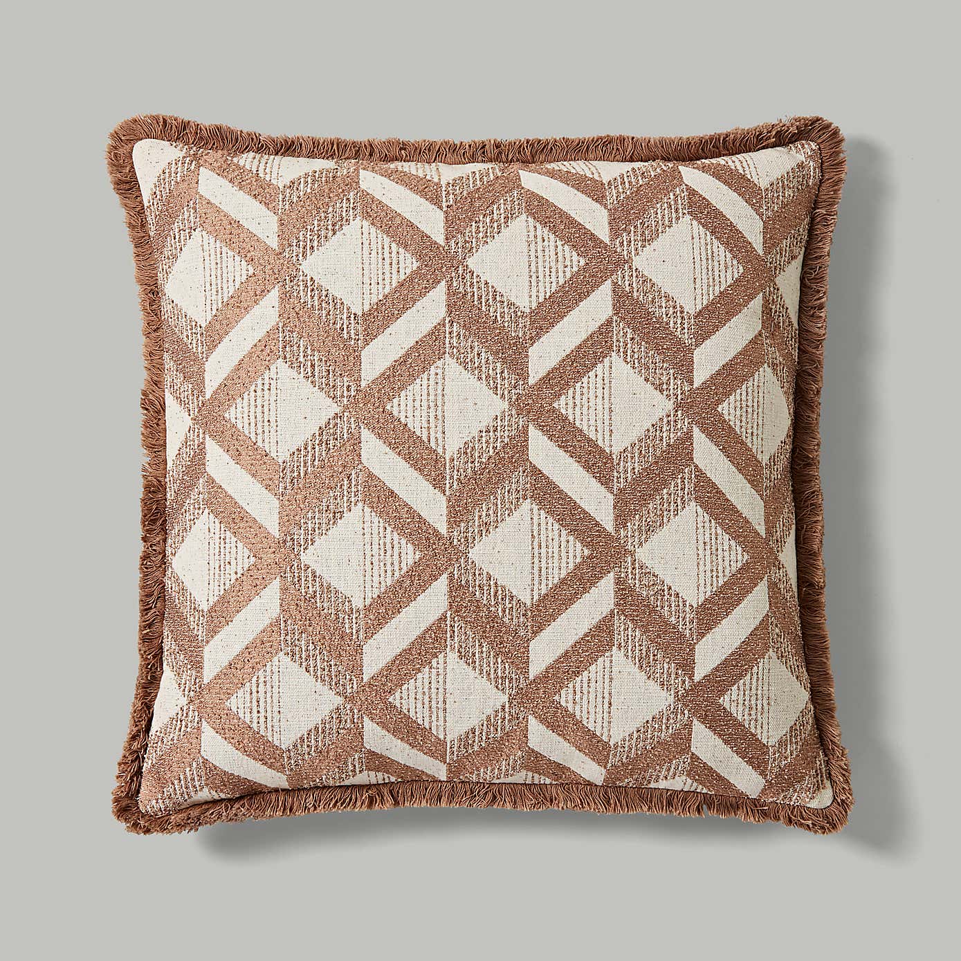 Luxury Jacquard Geometric Cushion