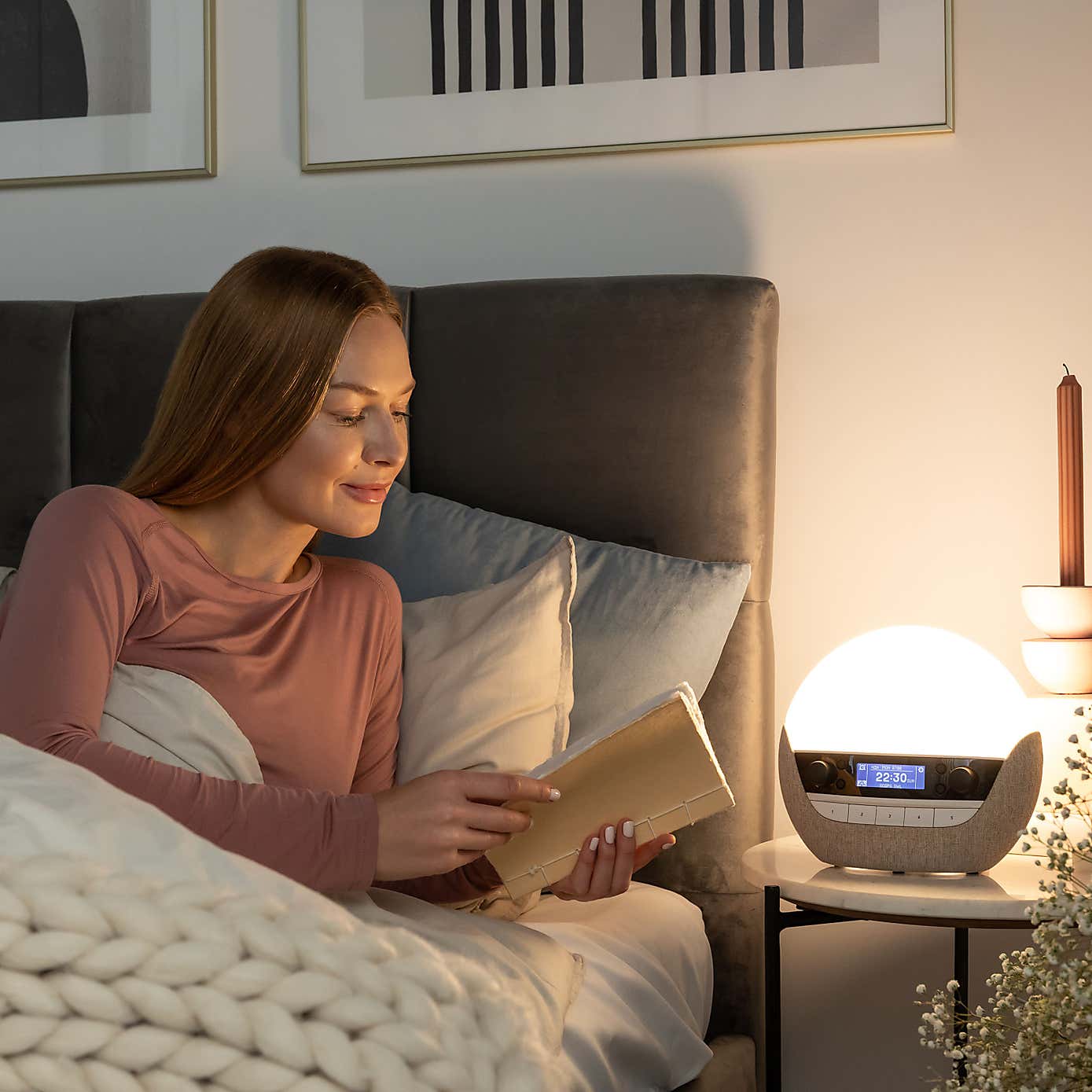 Lumie Bodyclock Luxe 700FM Digital Alarm Clock