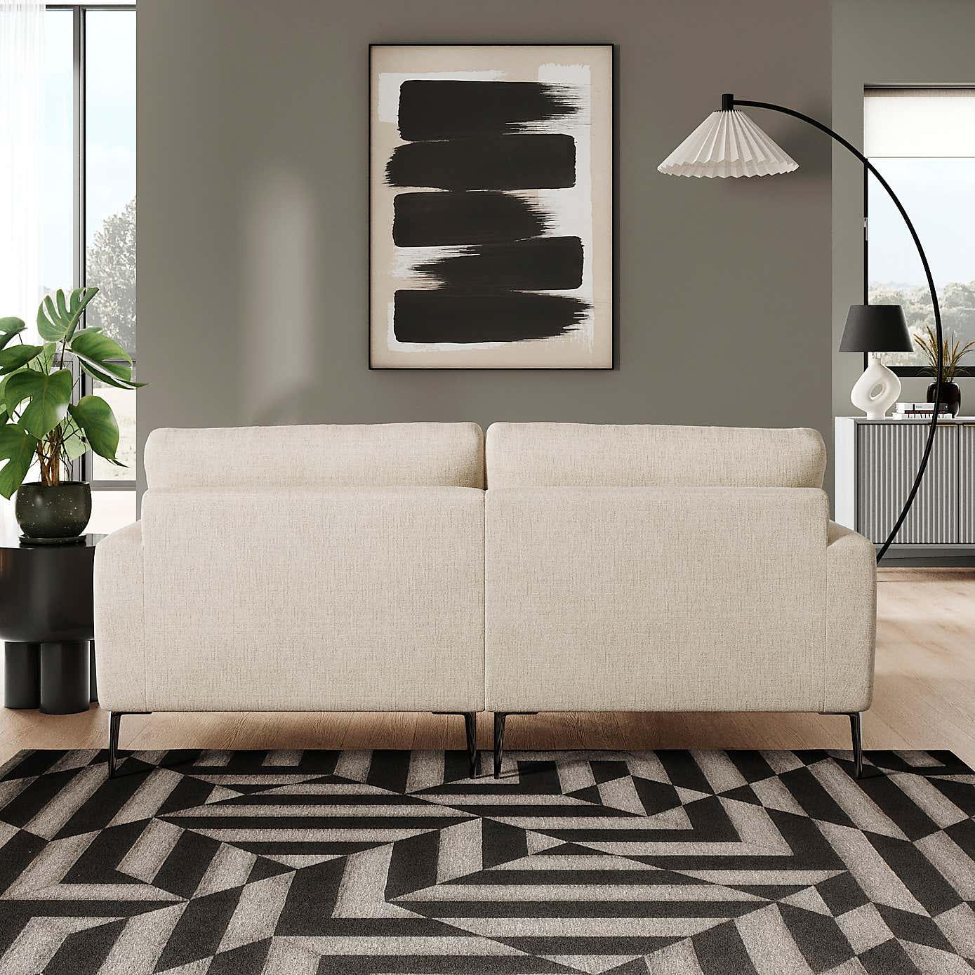 Lawson Chunky Tonal Weave Corner Chaise Sofa