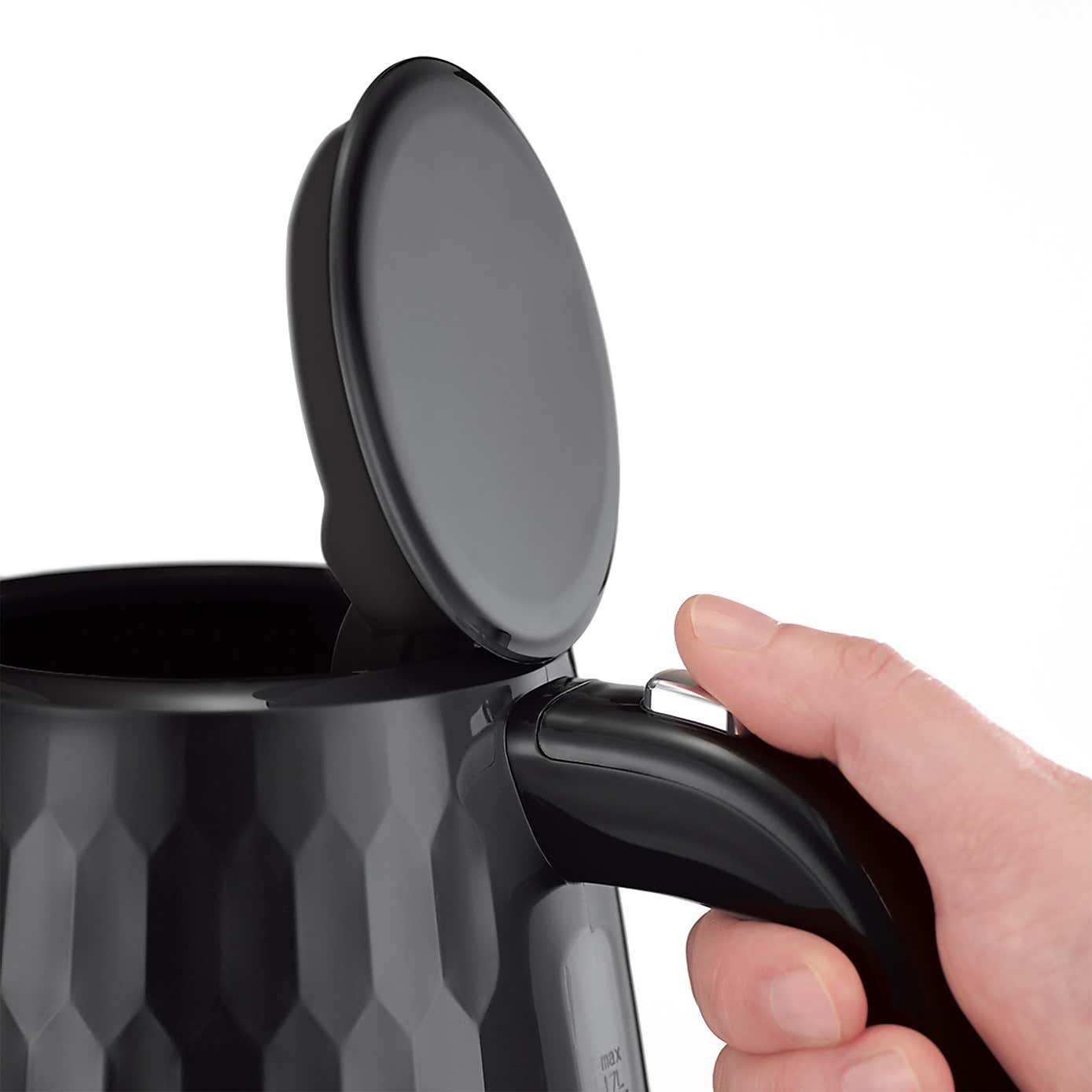 Russell Hobbs Honeycomb Kettle Black