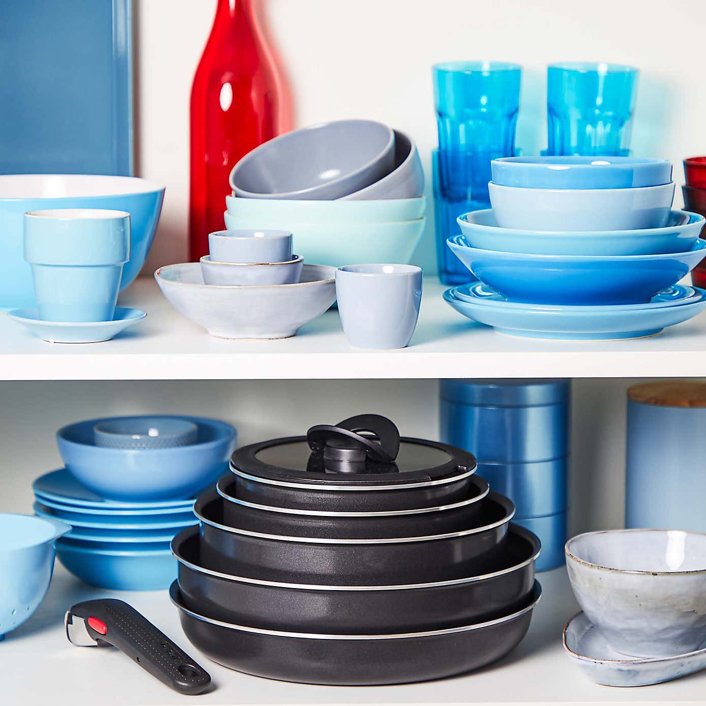 Tefal 10 Piece Ingenio Easy Cook & Clean Non-Stick Aluminium Set