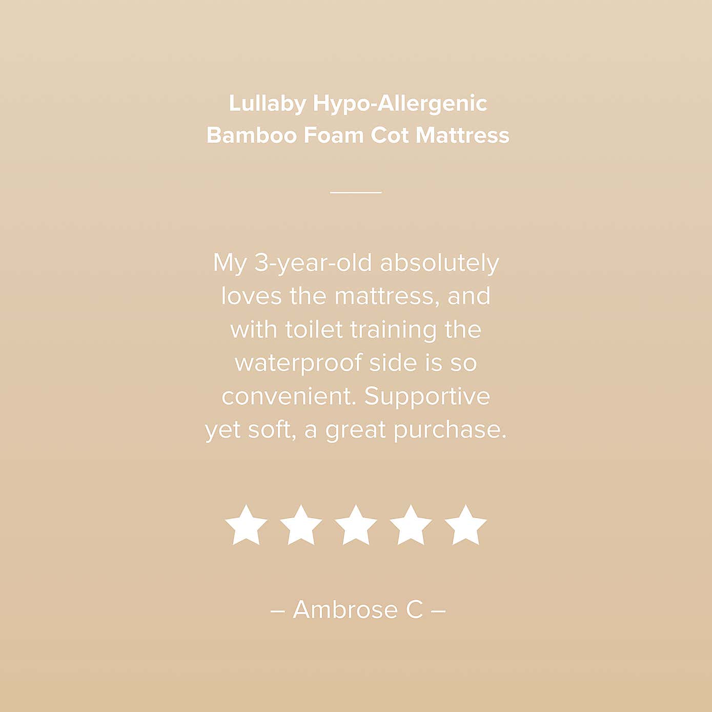 CuddleCo Lullaby Hypoallergenic Bamboo Foam Mattress