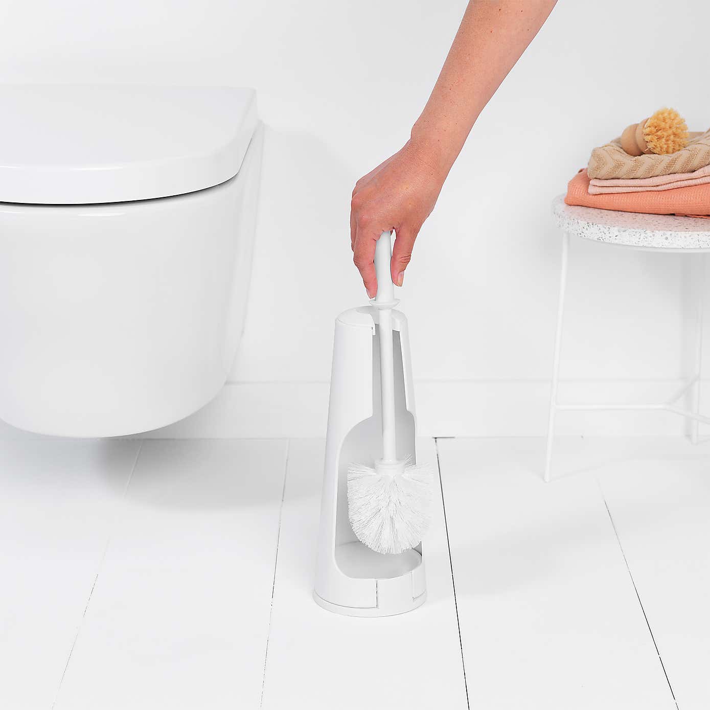 Brabantia White Set of 3 Toilet Accessories