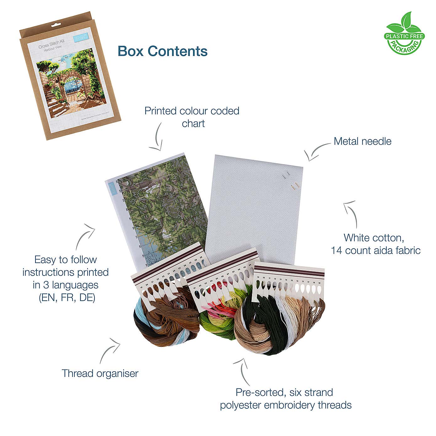 Cross Stitch Extra Large Harbour View