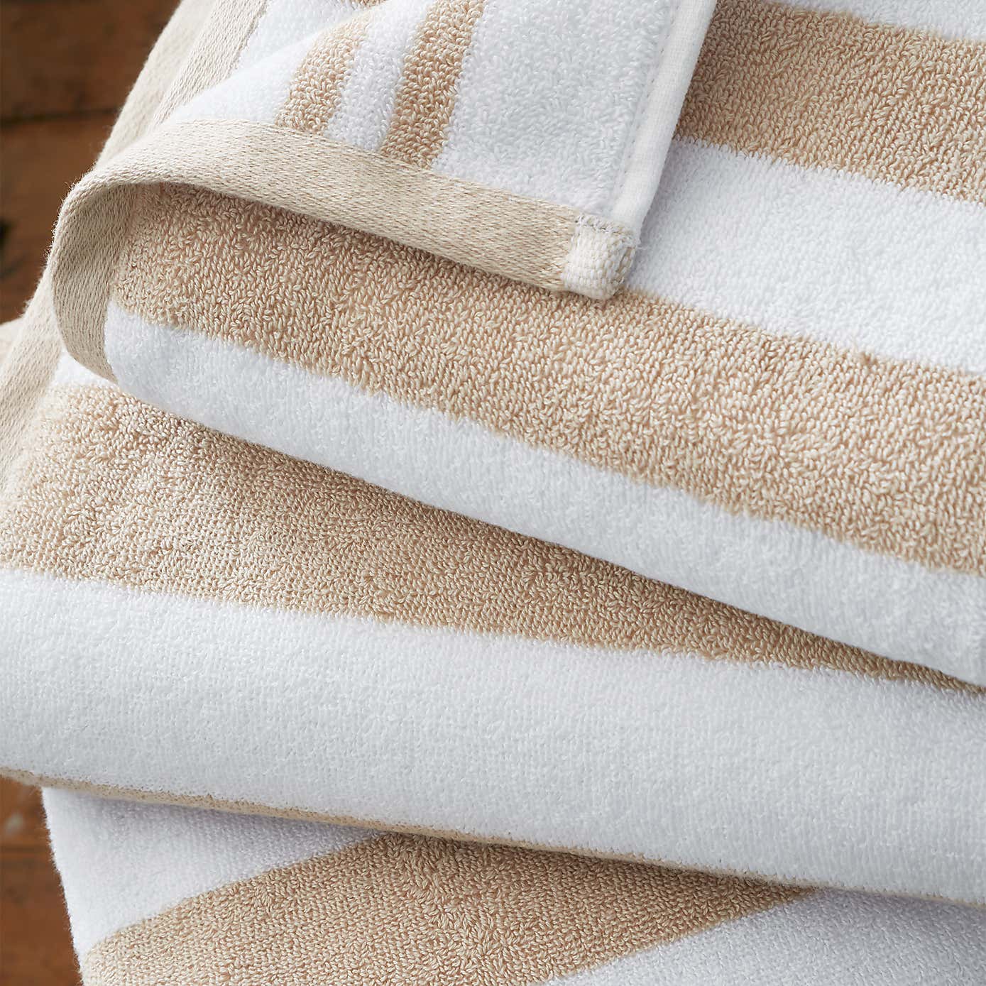 Bianca Cotton Reversible Stripe Cotton Towel
