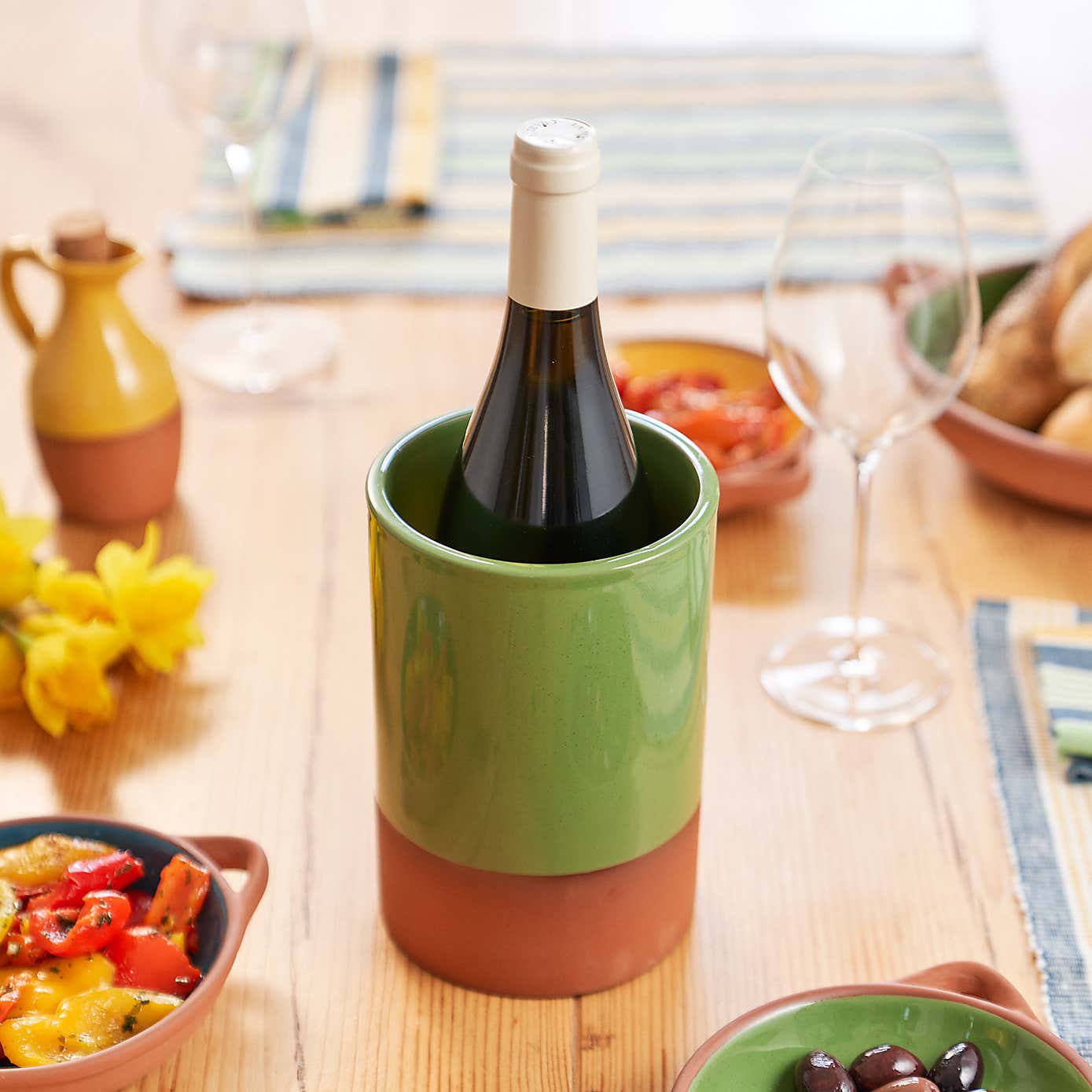 Dexam Sintra Glazed Terracotta Wine Cooler