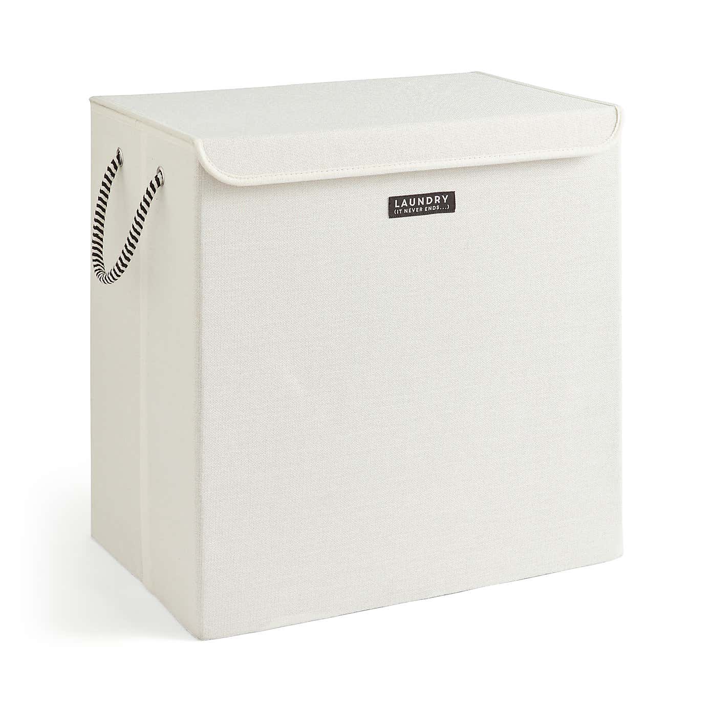 Industrial Double Compartment Foldable Laundry Hamper