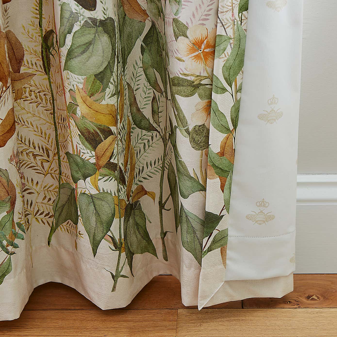 Dorma Rambling Rose Blackout Pencil Pleat Curtains