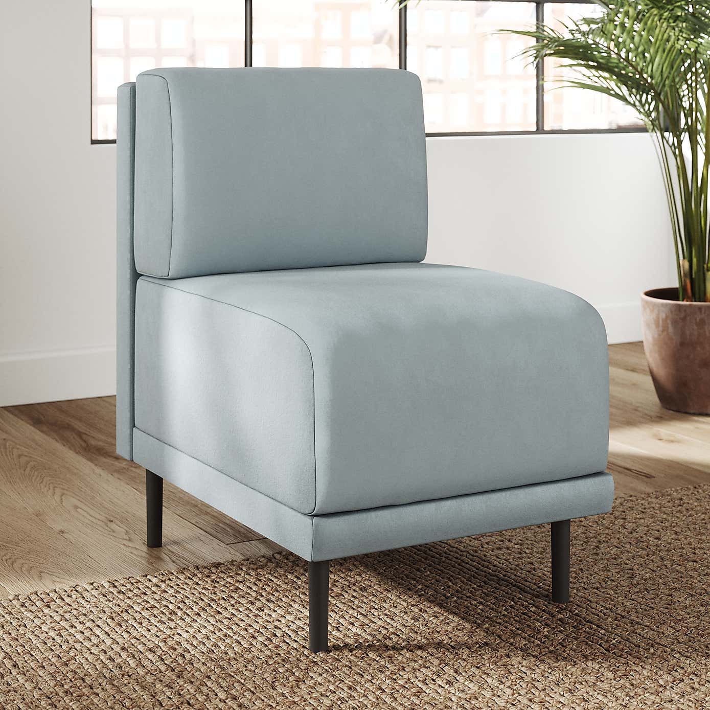 Mae Small Dining Bench, Vintage Velvet