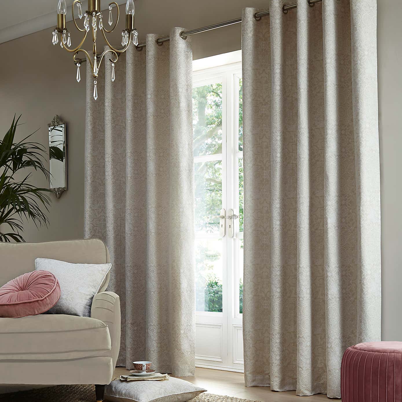 Boho Patchwork Eyelet Curtains