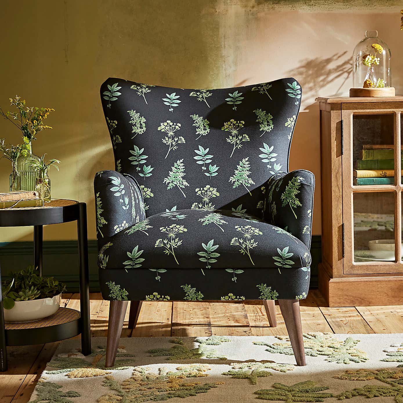 Marlow Marsh Botanical Print Armchair