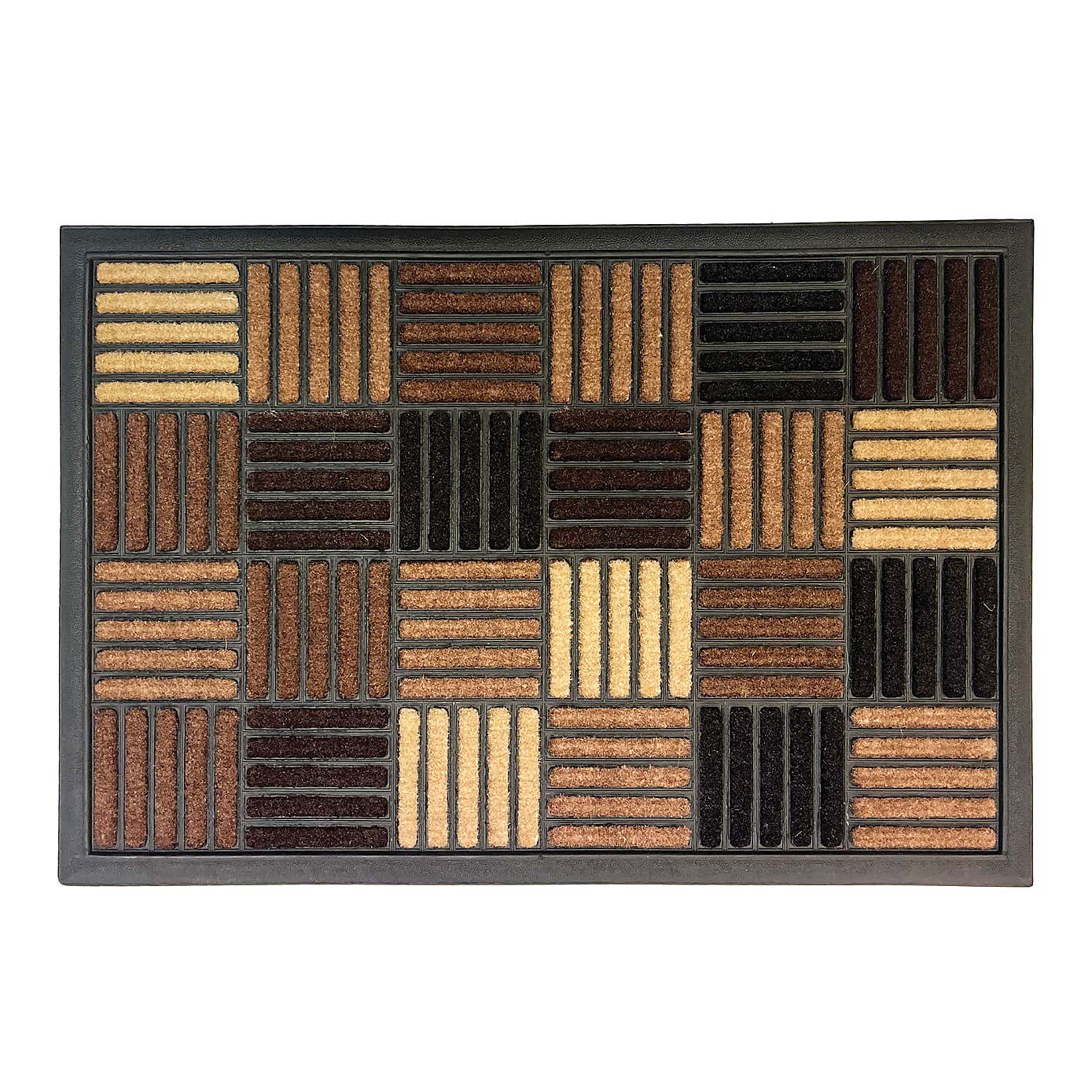 Scrape N'  Sorb Brown Crossstitch Doormat