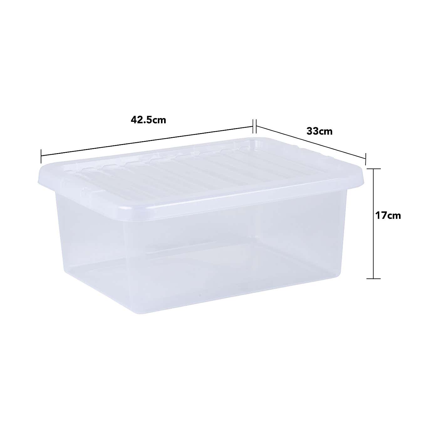 Wham Crystal Set of 5 Storage Boxes & Lids