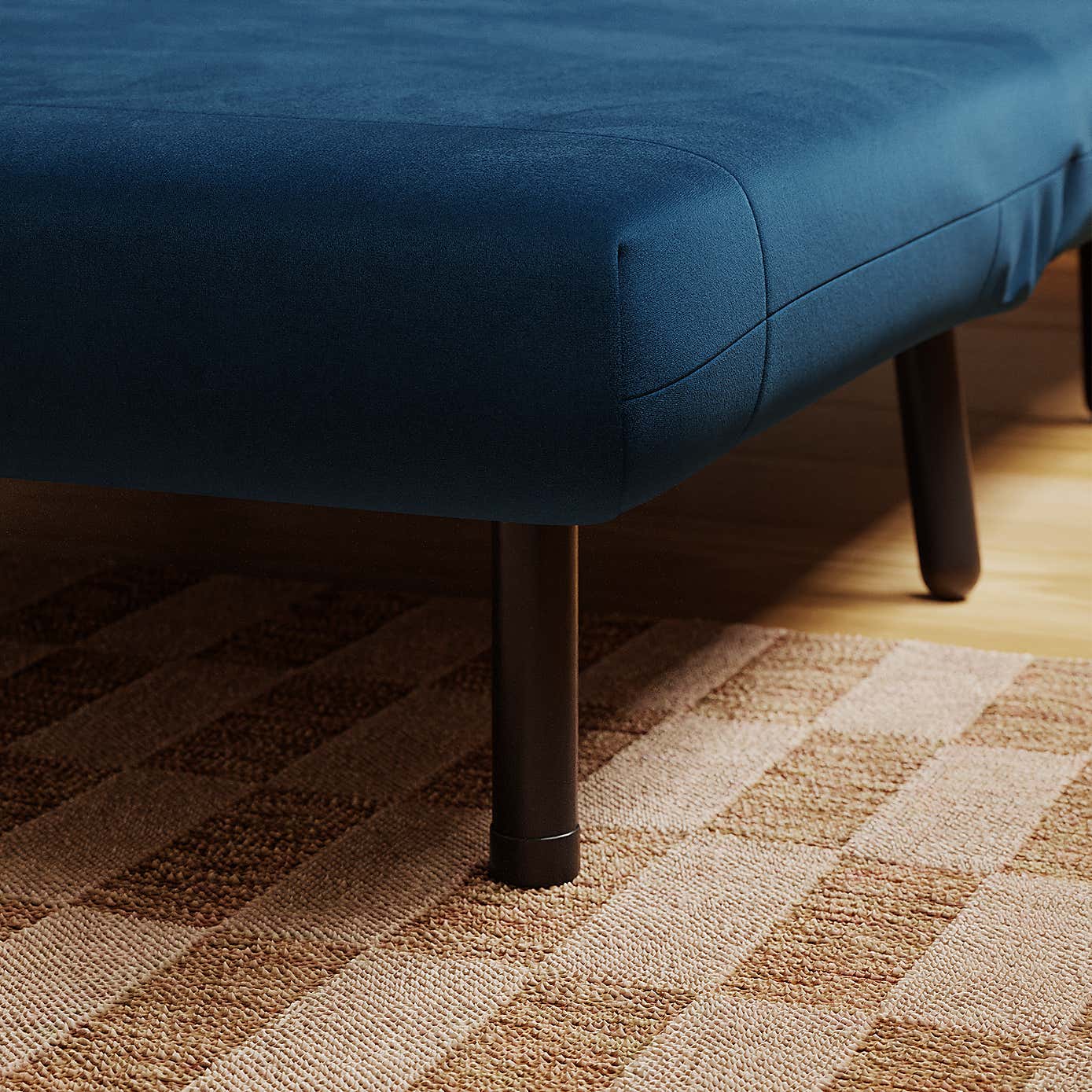 Phoebe Velvet Small Double Sofa Bed