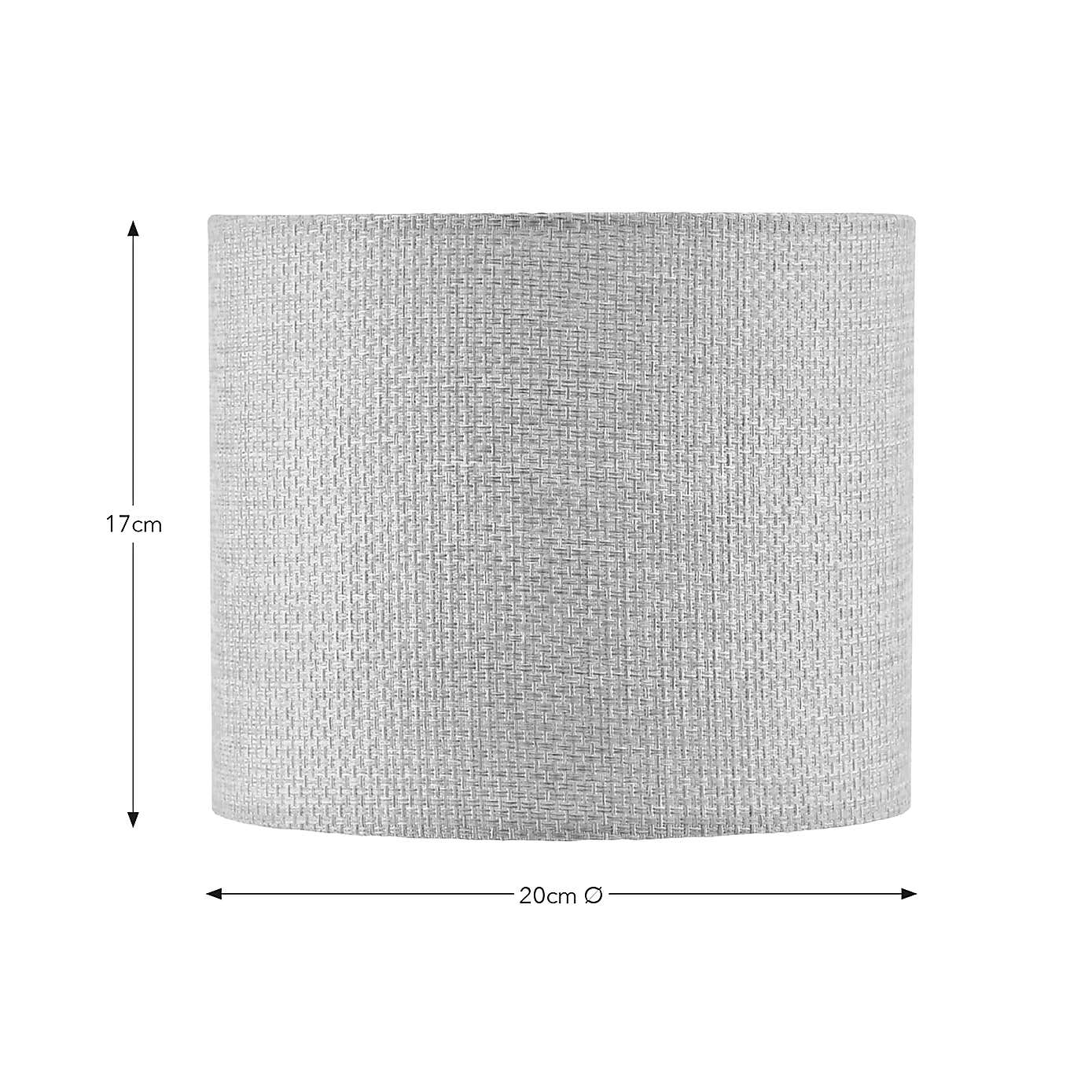 Barkweave Easy Fit Drum Lamp Shade