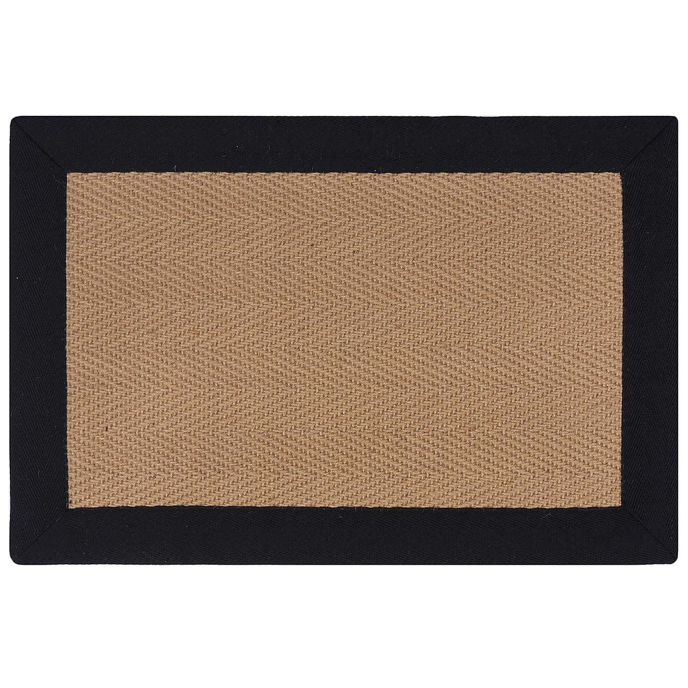 Herringbone Jute Border Doormat