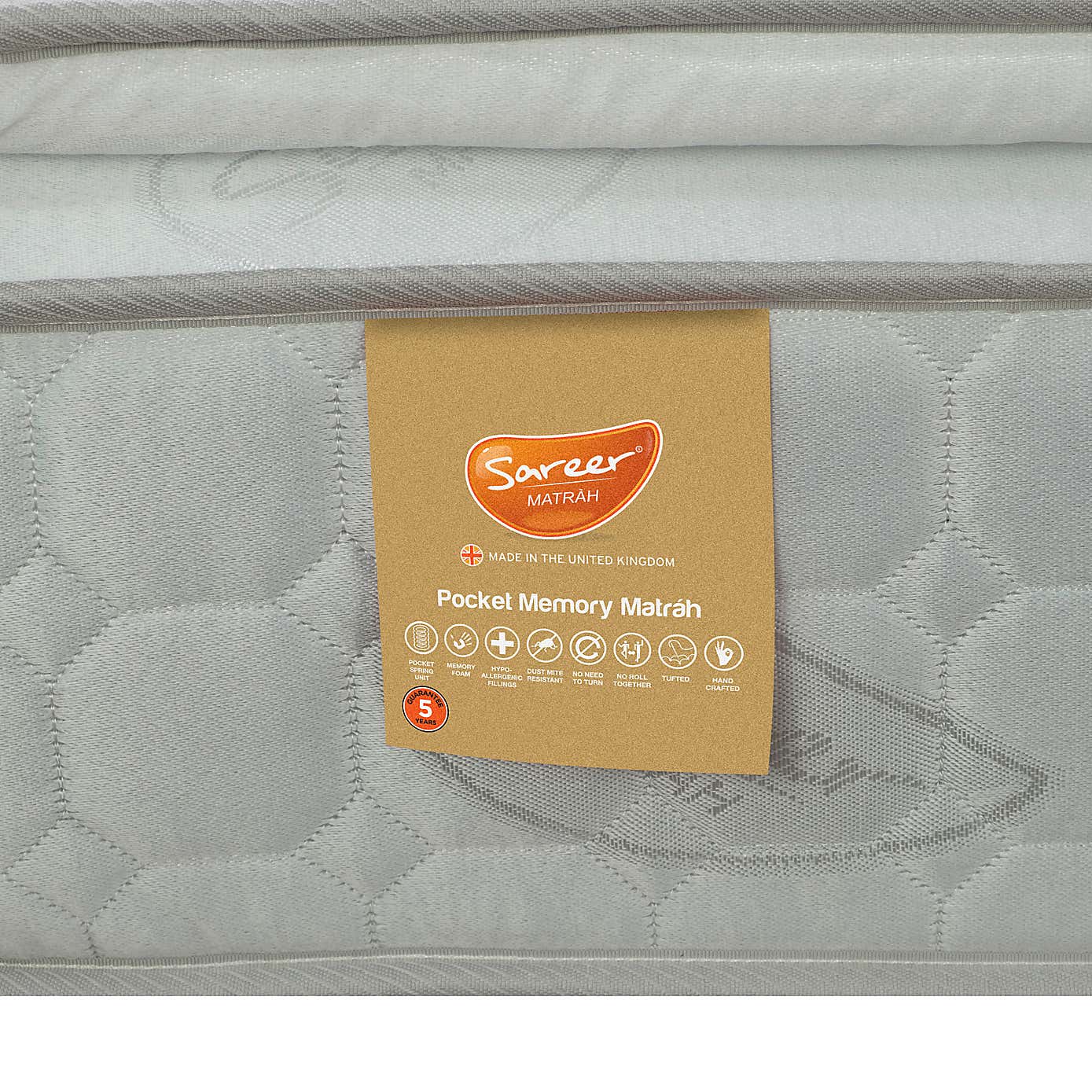 Sareer Matrah Pocket Sprung Memory Foam Pillow Top Mattress