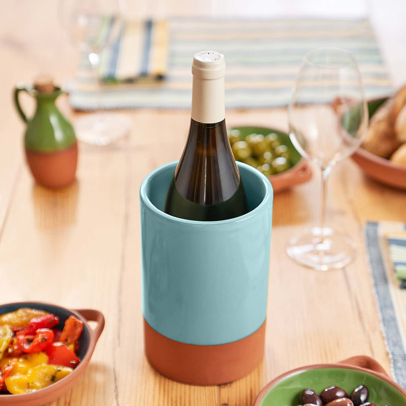 Dexam Sintra Glazed Terracotta Wine Cooler