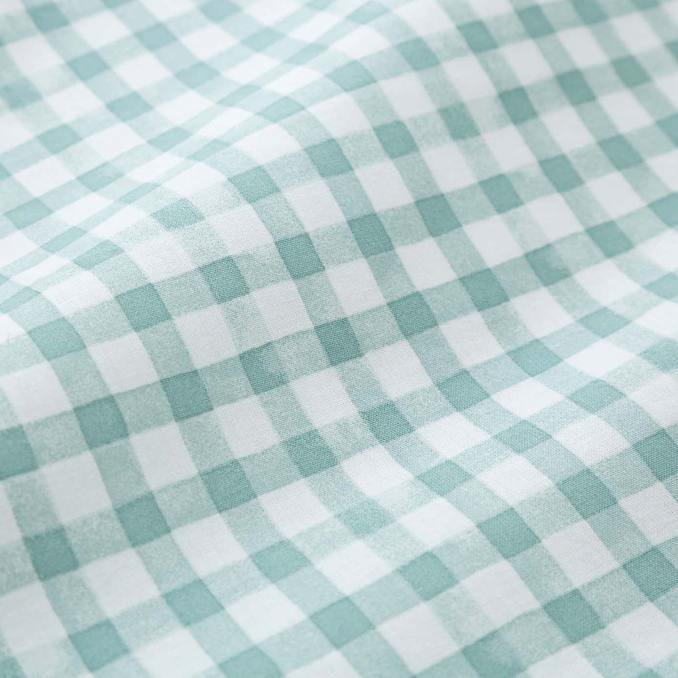 Green Gingham Quilt Cover Set