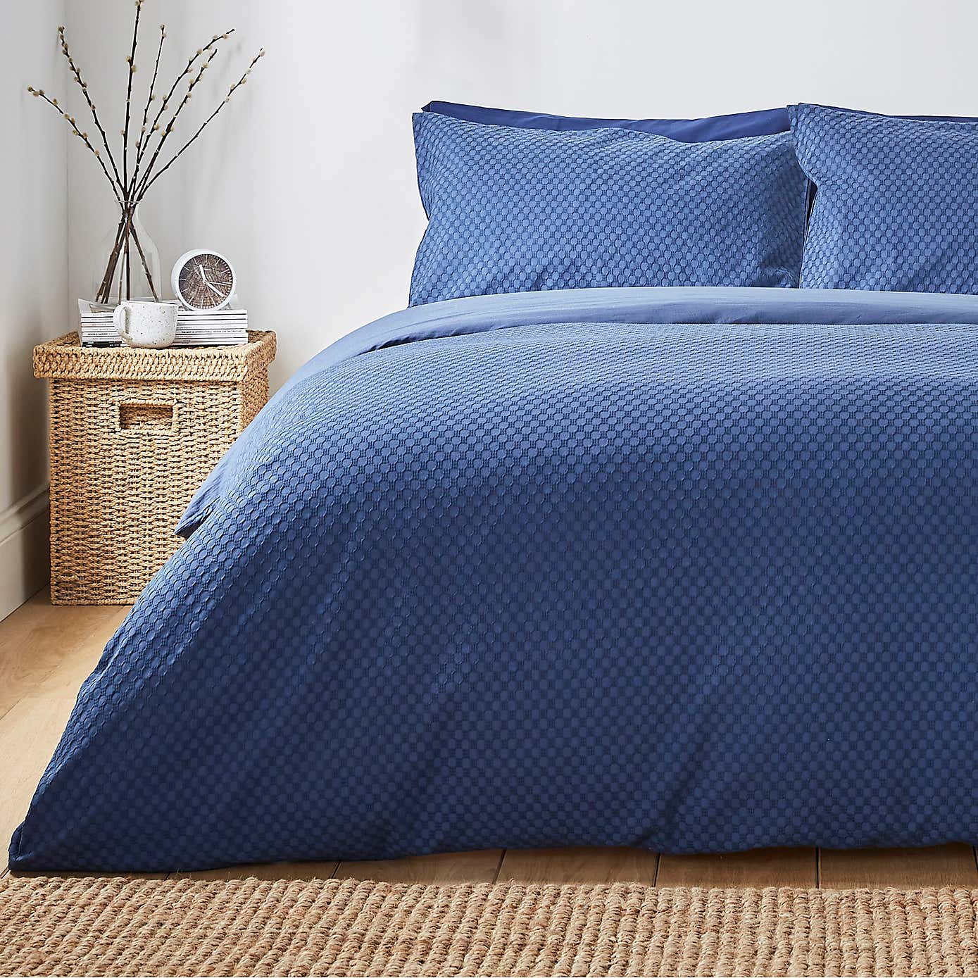 Aubrey 100% Cotton Duvet Cover and Pillowcase Set