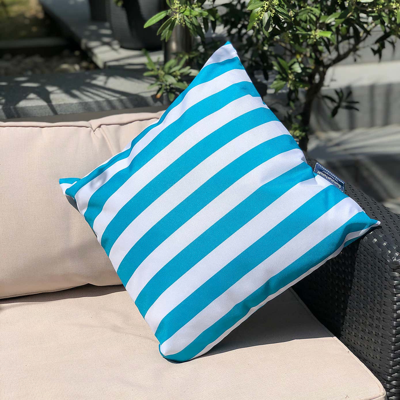 Coast Blue Water Resistant Outdoor Cushion