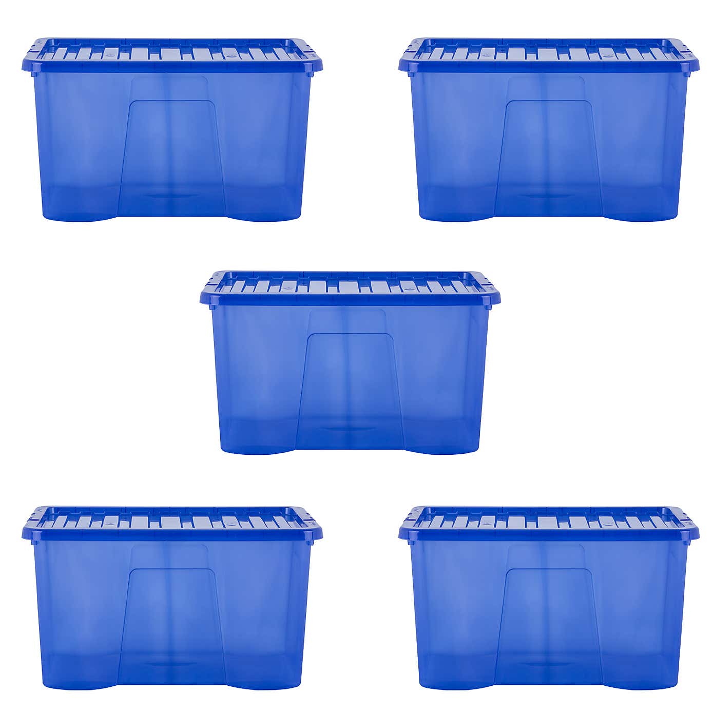 Wham Crystal Set of 5 Storage Boxes & Lids