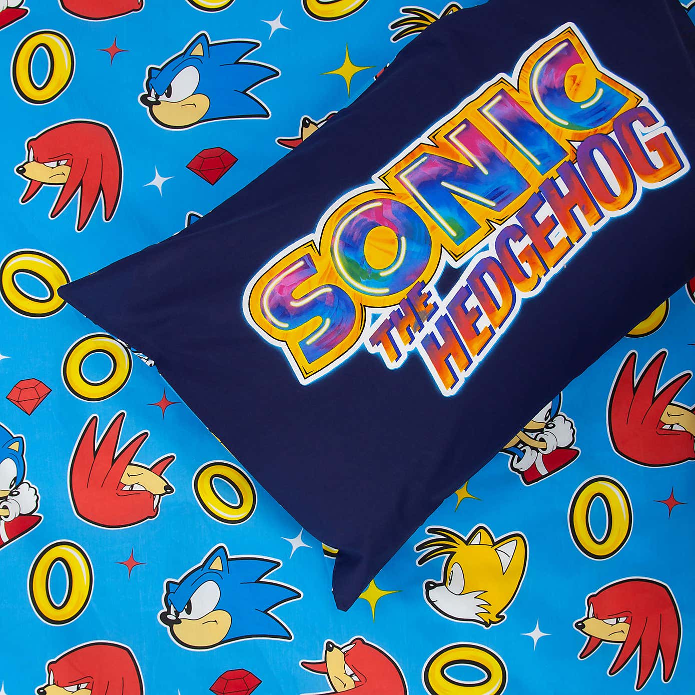 Sonic Liquid Polycotton Single Duvet Cover & Pillowcase Set