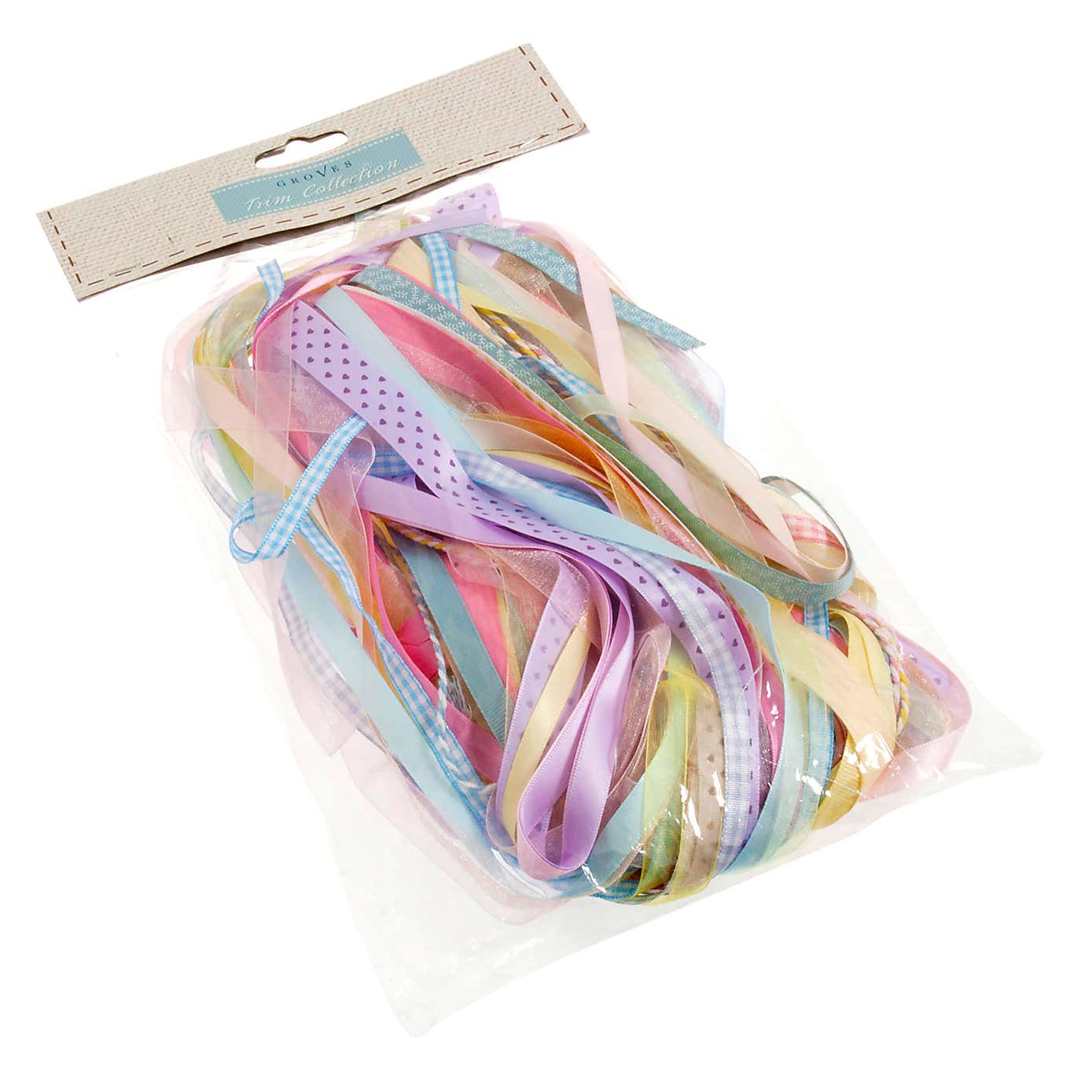 Pack of 25 Mixed Pastel Ribbons