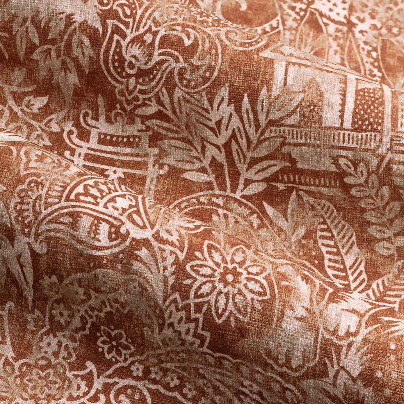 Bengal Amber Eyelet Curtains