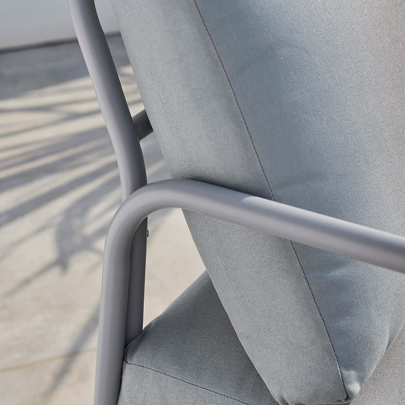 Grey Metal Conversation Set