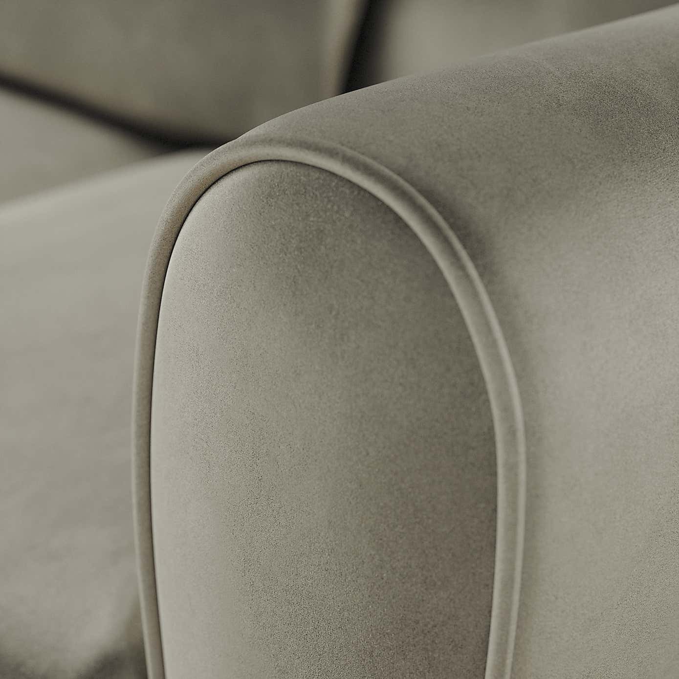 Blake Curved Arm Opulent Velvet Corner Chaise Sofa