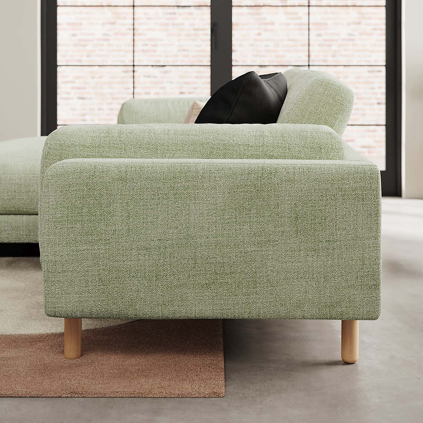 Newton Chunky Tonal Weave Corner Chaise