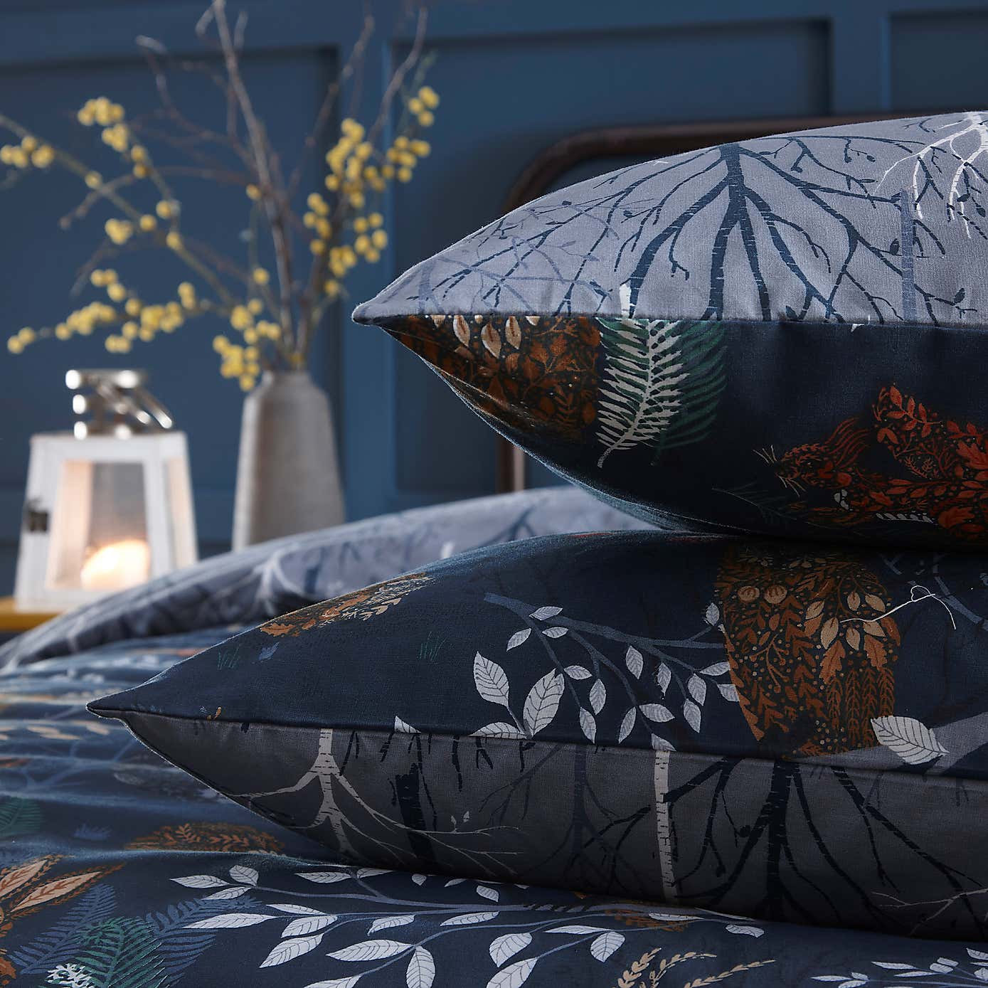 furn. Forest Fauna Navy Duvet Cover & Pillowcase Set