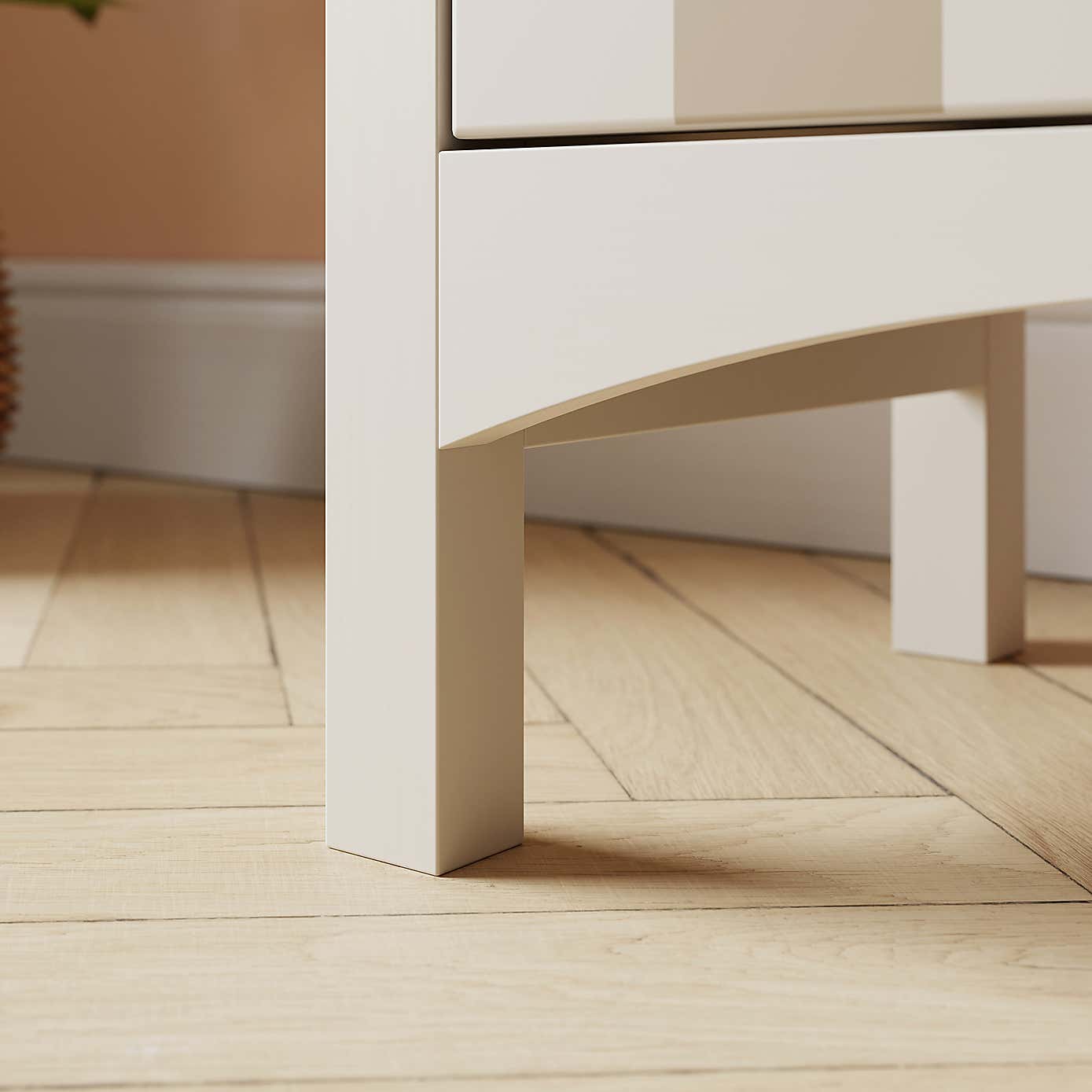 Beatrice Wide 2 Drawer Bedside Table