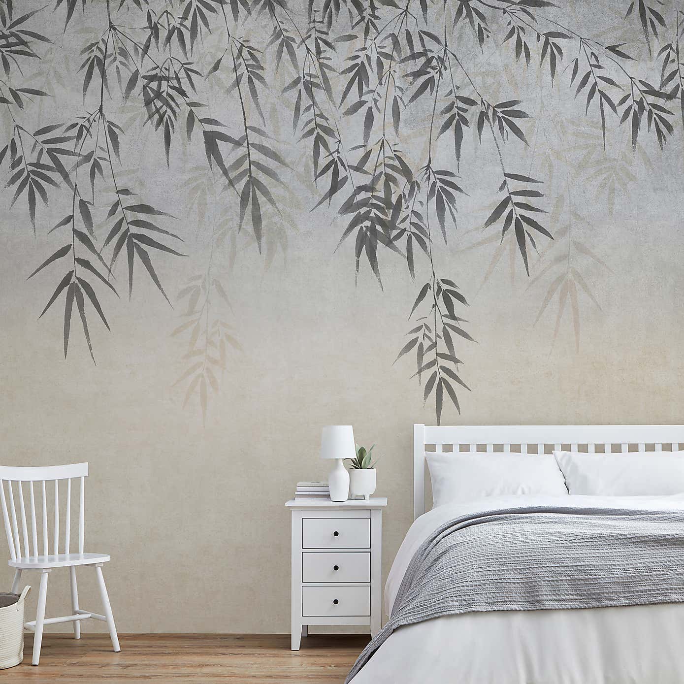 Ombre Leaf Mural