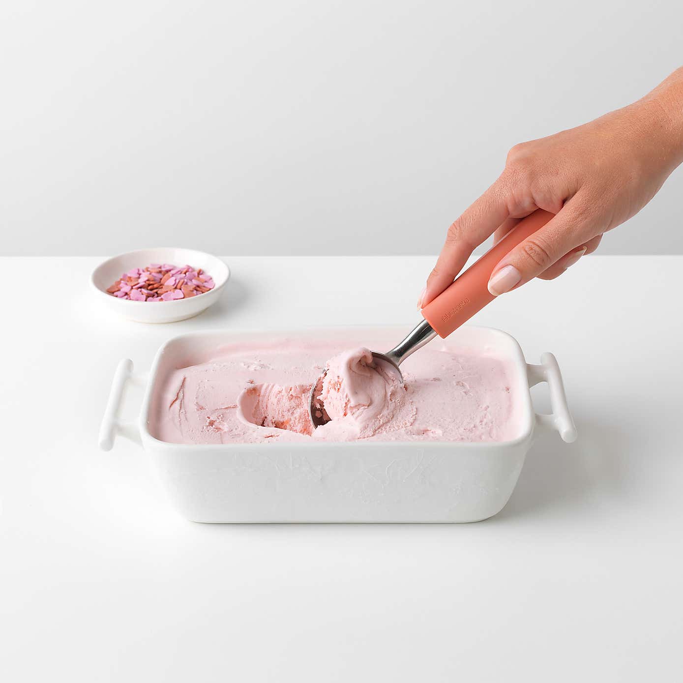 Brabantia Tasty+ Pink Ice Cream Scoop