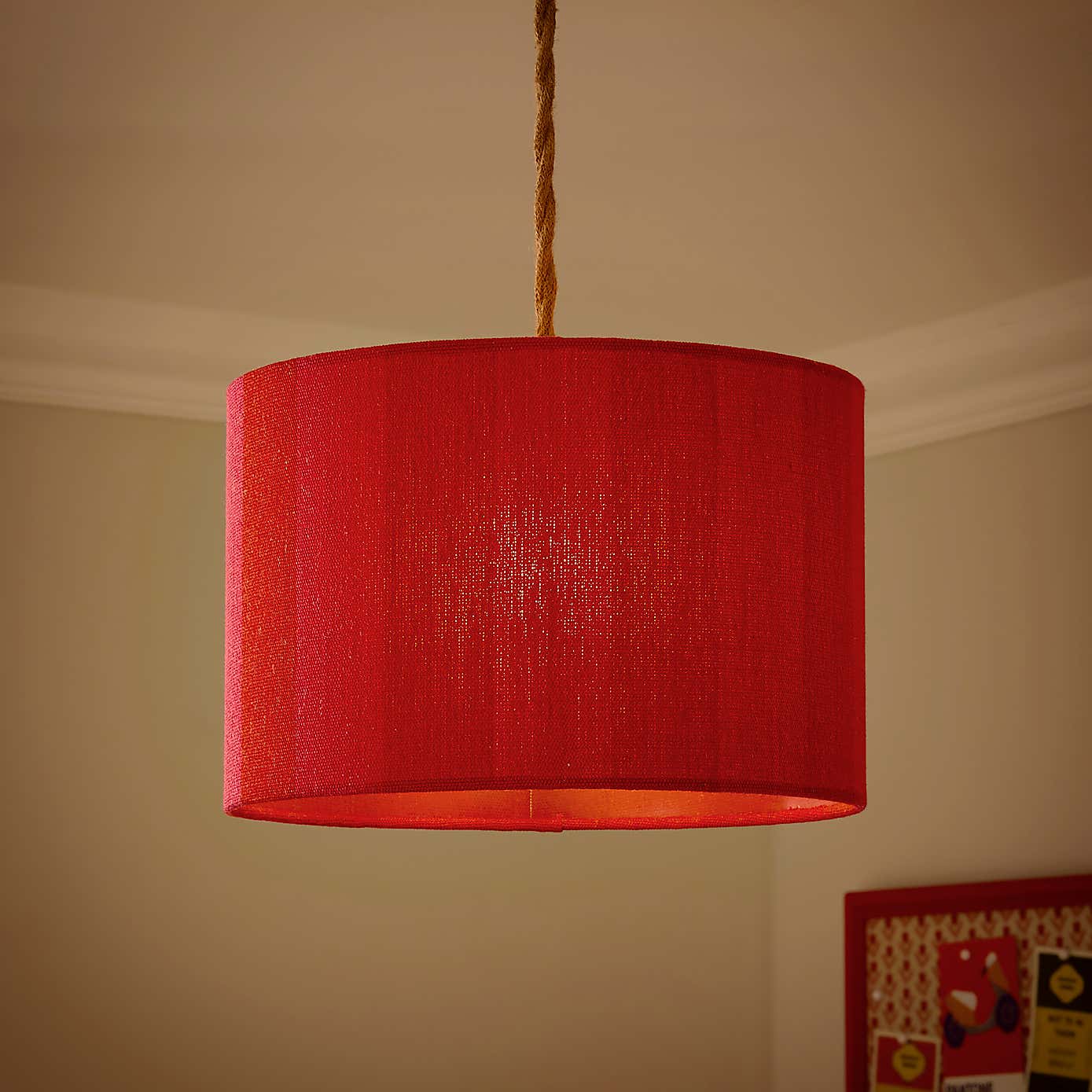 Beatrice Stripe Drum Lamp Shade