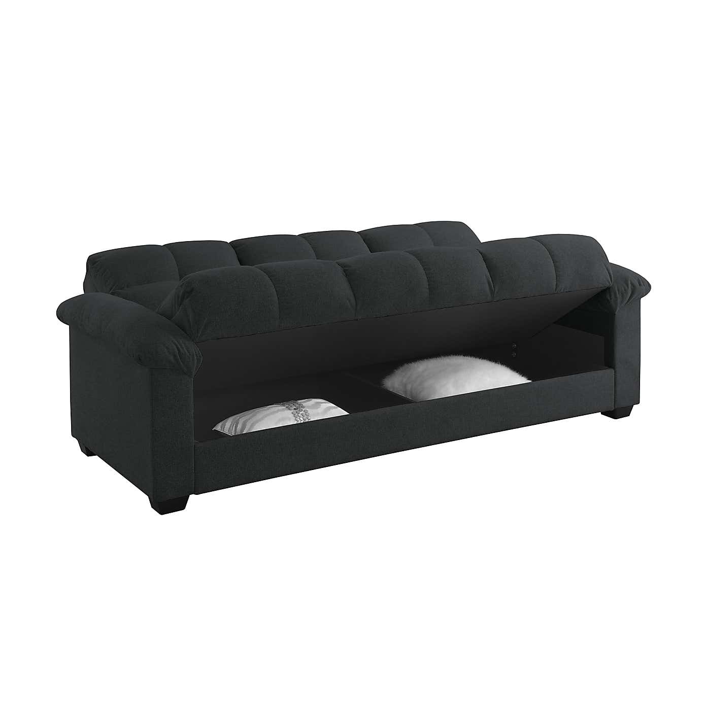 Margo Fabric with Storage Double Sofa Bed