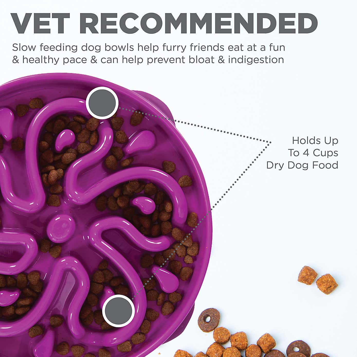 Rosewood Fun Feeder Flower Pet Bowl