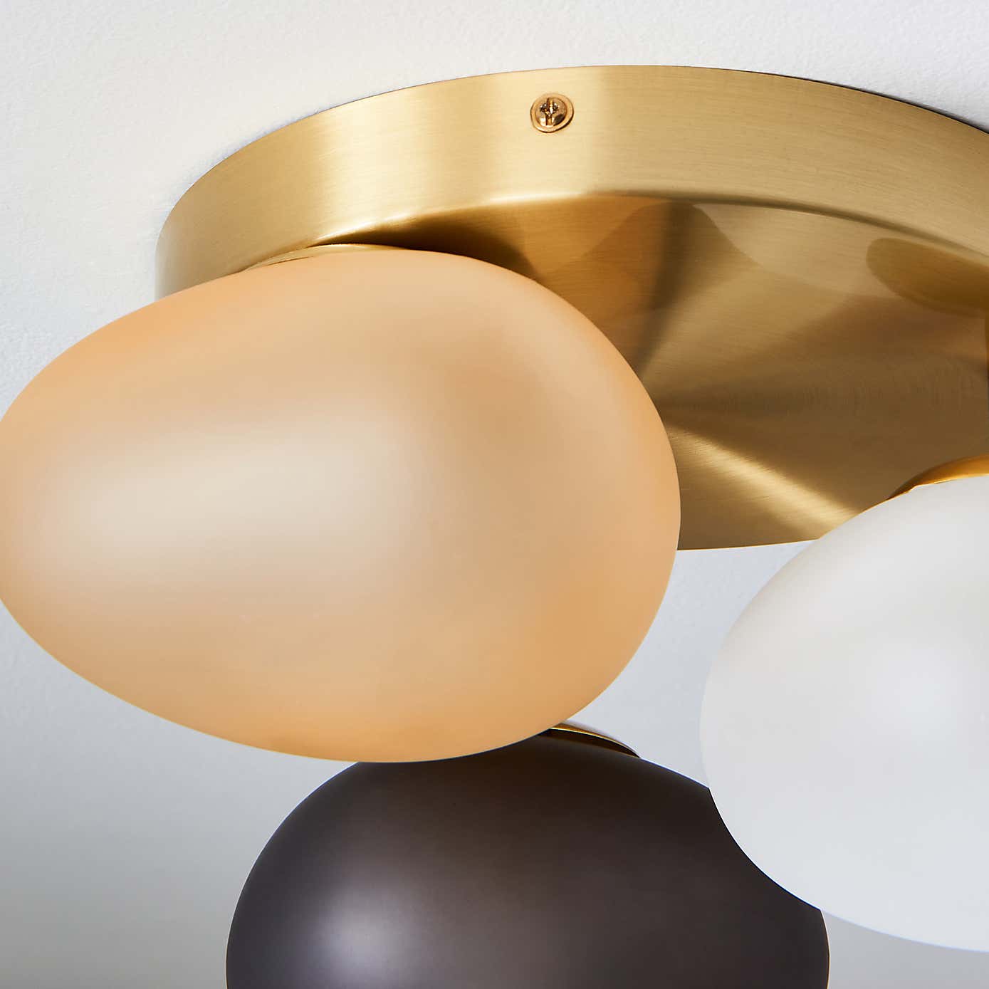Pebble 3 Light Flush Ceiling Light
